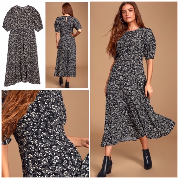 Free People Jessie Floral Print Dress 